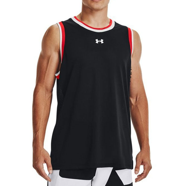 Under Armour Baseline Tank Top 'Black Red' 1370238-001