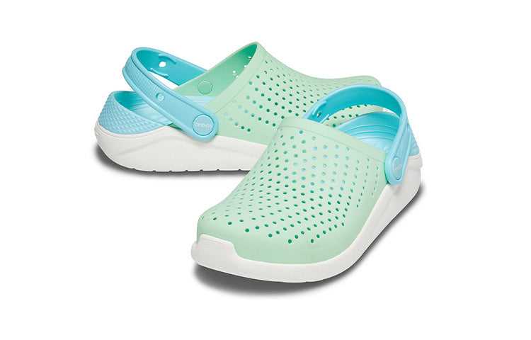 (GS) Crocs LiteRide Clogs 'Neo Mint White' 205964-3TM