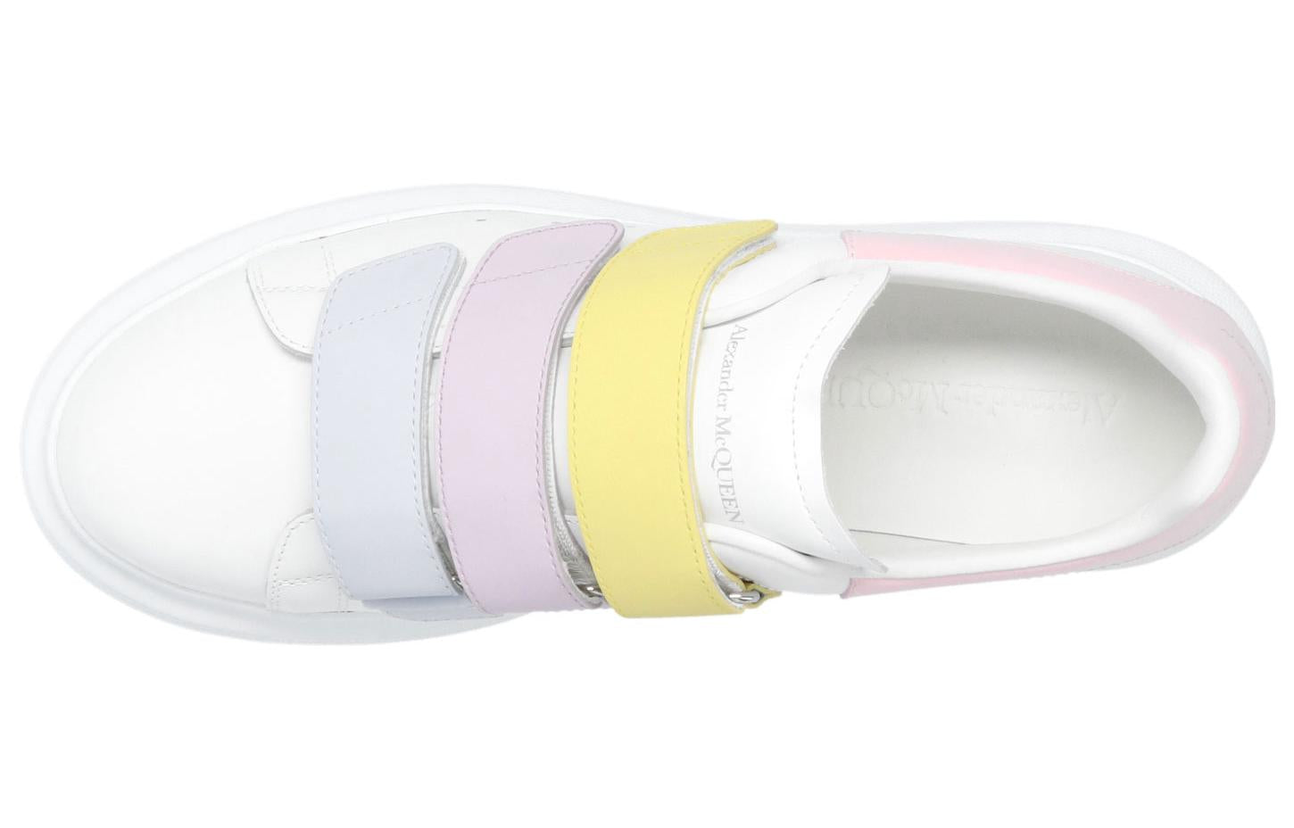 (WMNS) Alexander McQueen Oversized Triple Strap Sneaker 'White Multi' 697105WIBNN9035