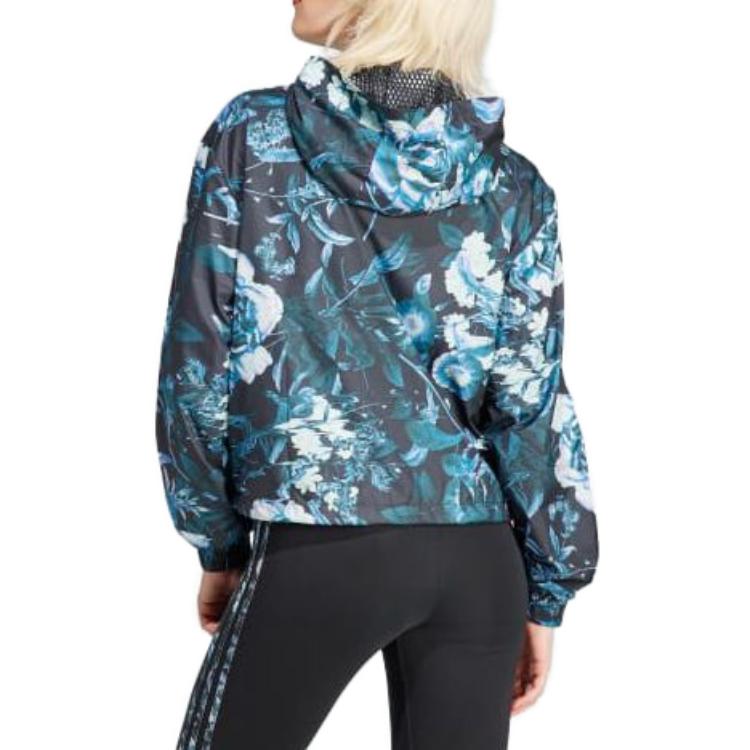 (WMNS) adidas Allover Flower Print Windbreaker 'Multi-Color' IJ7085