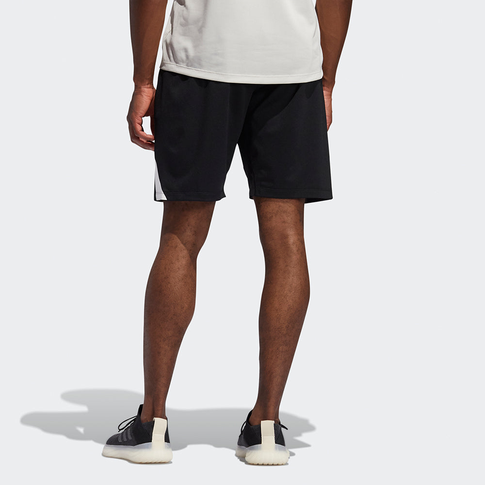 adidas 4k 3 Bar Short Logo Printing Training Sports Shorts Black GL8943