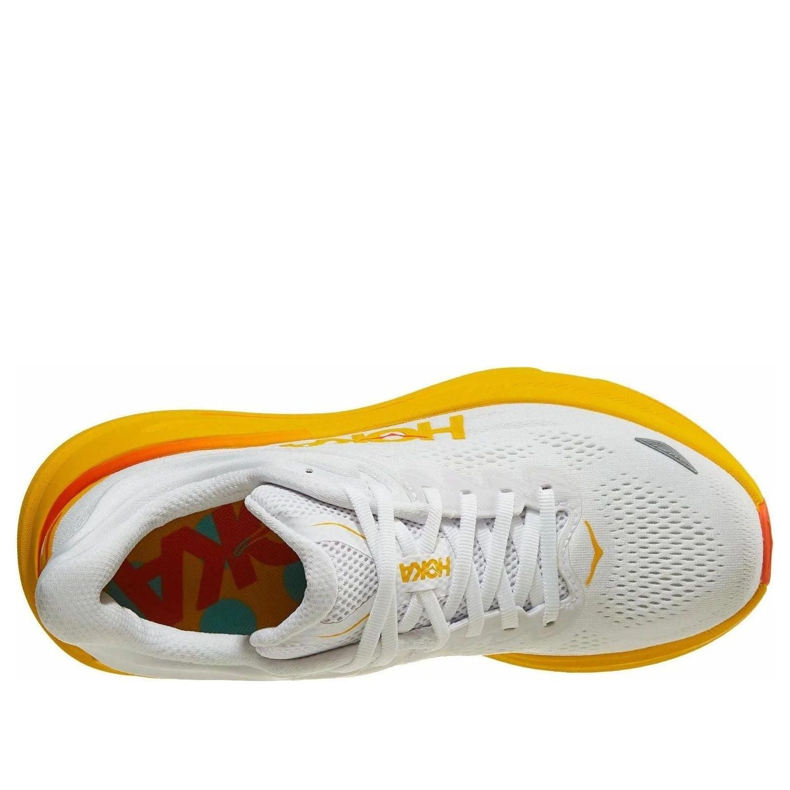 (WMNS) HOKA ONE ONE Bondi 9 'White Orange' 1162012-FNF