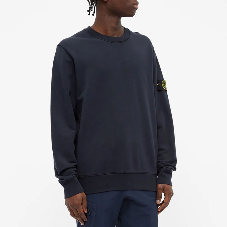 STONE ISLAND Garment Dyed Sweatshirt 'Blue' 741563051-V0020