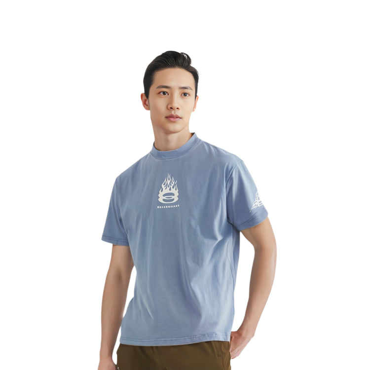 Balenciaga Burning Unity T-shirt Oversized 'Light Blue' 787349TQVW74164