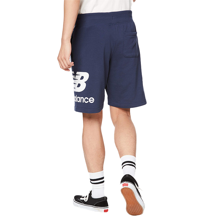 New Balance Logo Print Athletic Shorts Asia Sizing 'Blue White' AMS01512-NGO