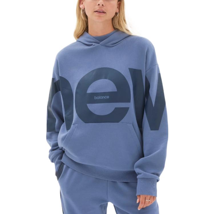 New Balance Athletics Unisex Out of Bounds Oversized Sweat Pullover Hoodie Asia Sizing 'Arctic Grey' UT23504-AGY