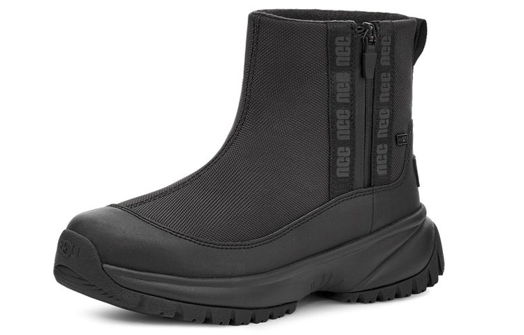 (WMNS) UGG Yose Zip Fleece Lined Snow Boots Black 1112329-BLK