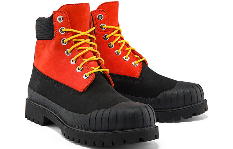 Timberland Premium 6 Inch Waterproof Boot 'Medium Orange Nubuck with Black' A2KECW