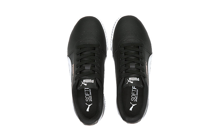 (GS) PUMA Carina L Casual Board Shoes Black/White 370677-14