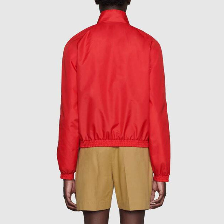 Men's Gucci Logo Casual Jacket Red 618900-ZAEOD-6482