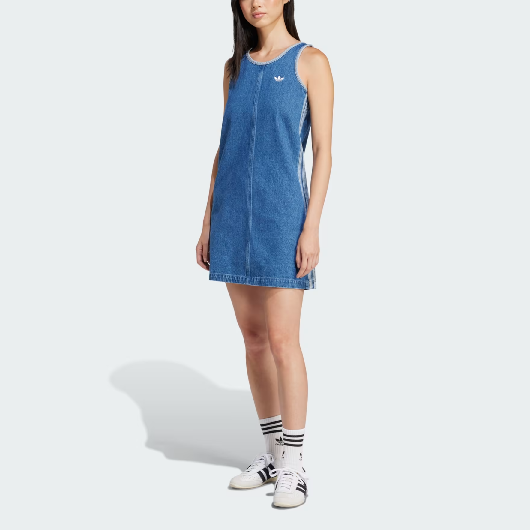(WMNS) adidas Denim 3S Dress Asia Sizing 'Blue' JD2580