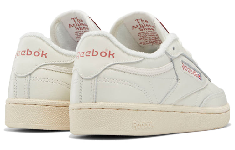 (WMNS) Reebok Club C 85 Sneakers White/Deep-Wine Q46211