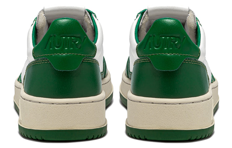 Autry Medalist Leather Low 'Green White' AULM-WB11