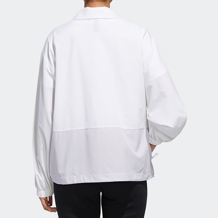 (WMNS) adidas Track Top Casual Sports Jacket White GL5619