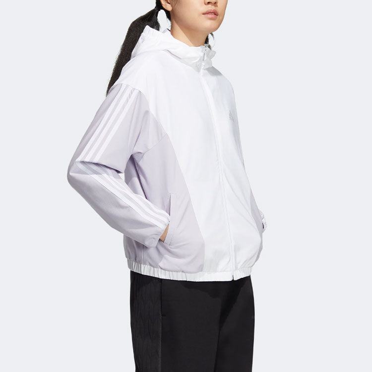 (WMNS) adidas Must Haves Woven Jackets 'White' HY2875