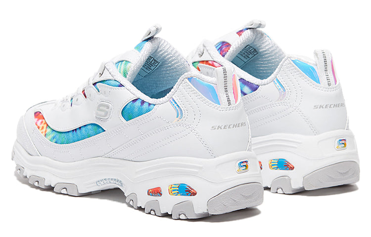 (WMNS) Skechers D'Lites Low-Top Running Shoes White 149015-WMLT