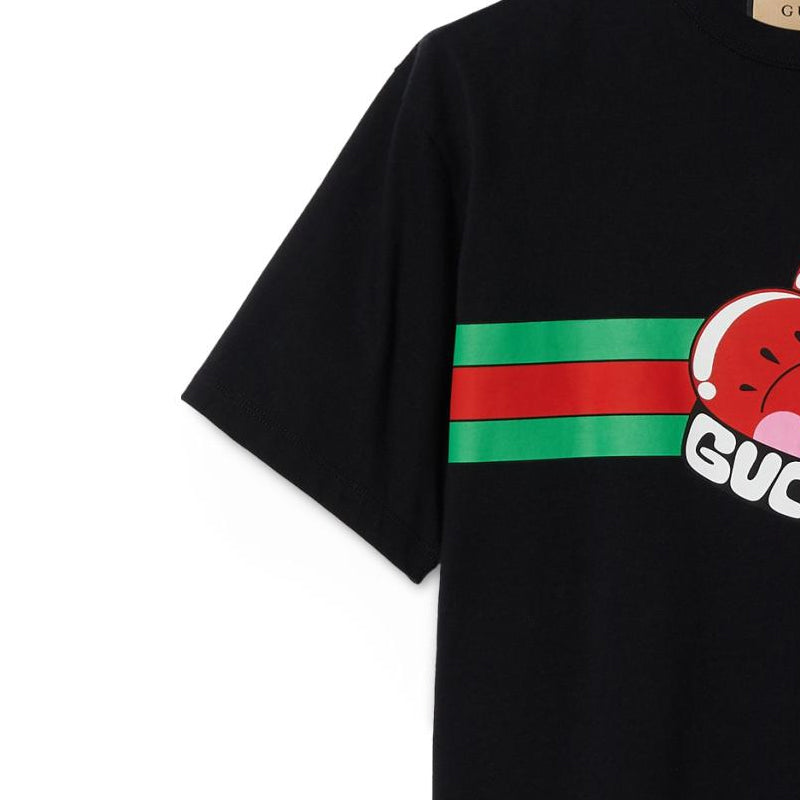 Gucci Graphic Cotton T-shirt 'Black' 785345-XJGIJ-1868