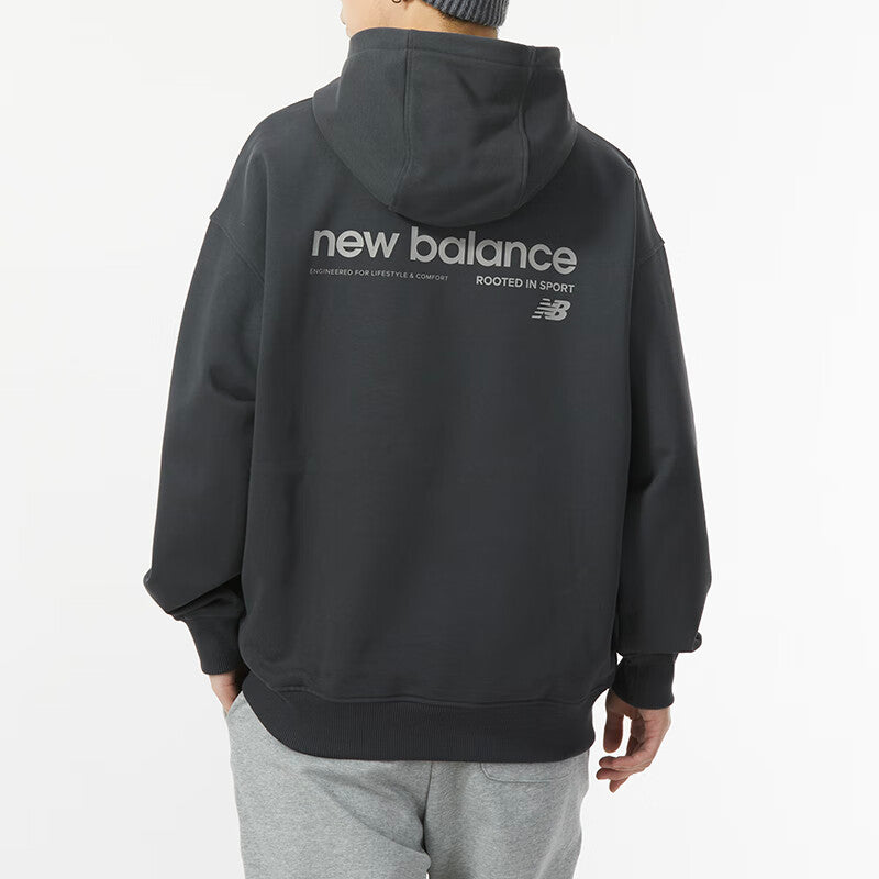 New Balance Embroidery NB Logo Hoodie Asia Sizing 'Black' AMT41325-ACK
