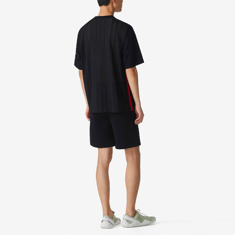 Men's KENZO SS21 Logo Stripe Short Sleeve Black FA65TS0574JR-99