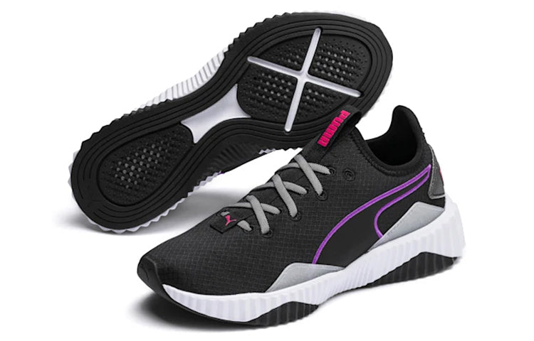 (WMNS) PUMA Defy Sheen 'Black Purple' 192627-01