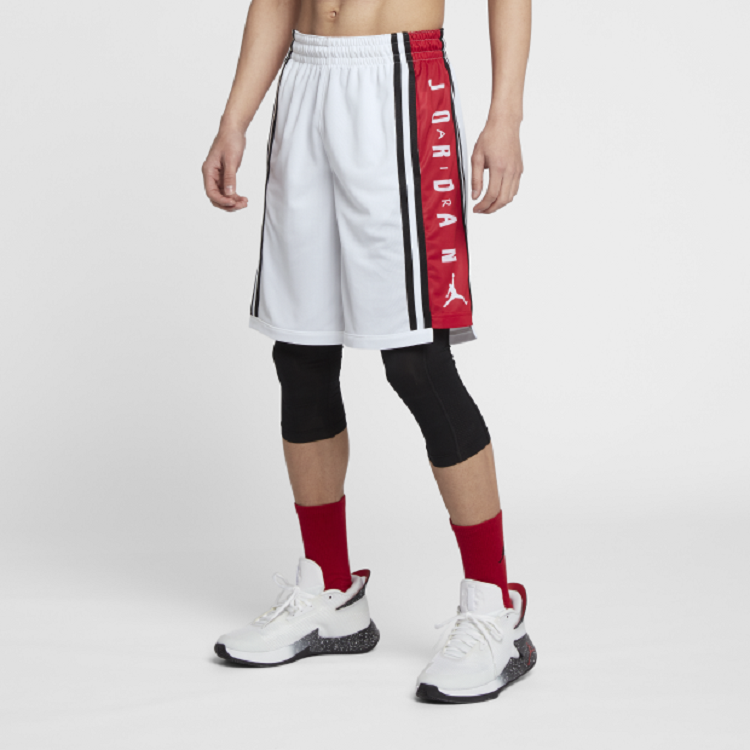 Air Jordan HBR Quick Dry Breathable Basketball Shorts White BQ8393-100