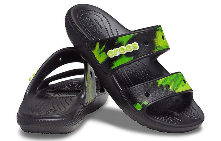 Crocs Soft Sole Shoe Black Green Unisex 'Black Green' 207283-0GU