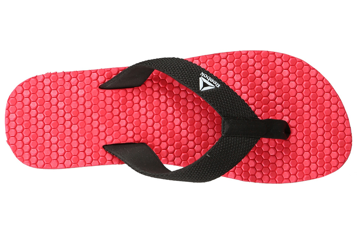 Reebok Swim Hexa Flip Red Black Slippers 'Red Black' DV7740
