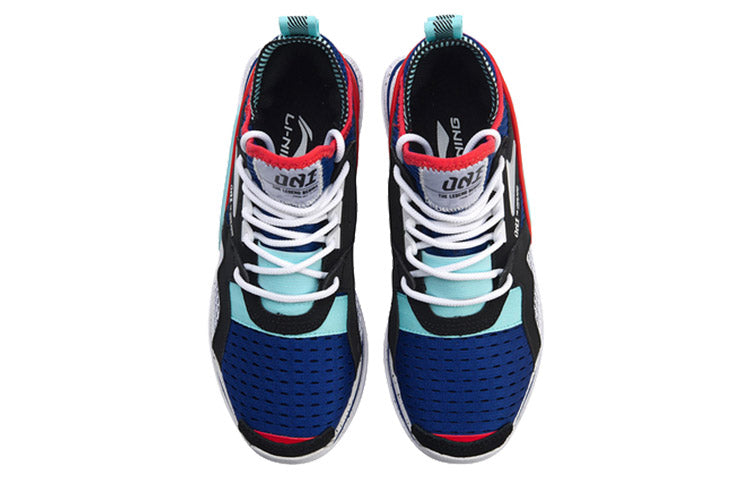 (WMNS) Li-Ning 001 T1000 No Boundry Mid 'Black Red Teal' AGLP012-3
