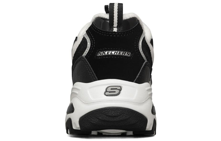 (WMNS) Skechers D lites White/Black 66666078-BKGY
