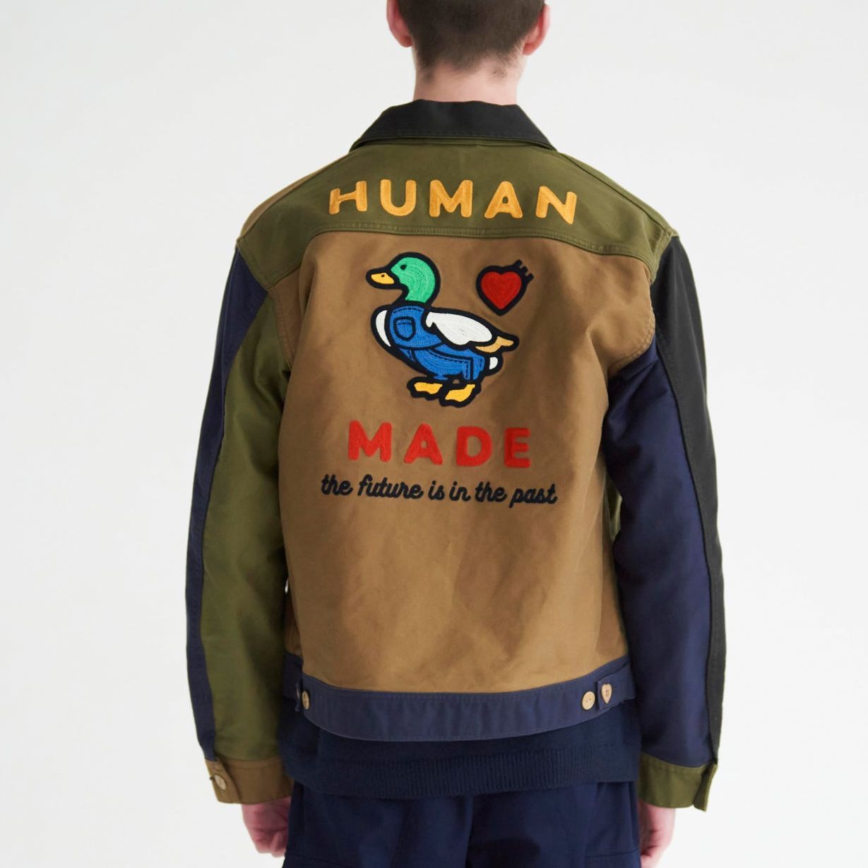 HUMAN MADE Zip Up Work Jacket 'Navy' HM26JK006