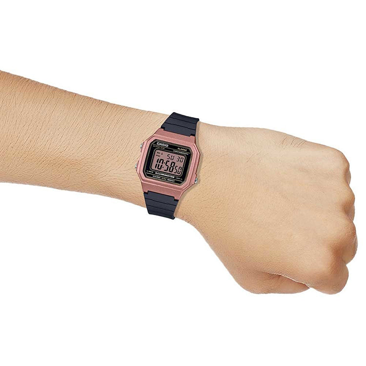 CASIO Sports Waterproof Black Digital W-217HM-5AV