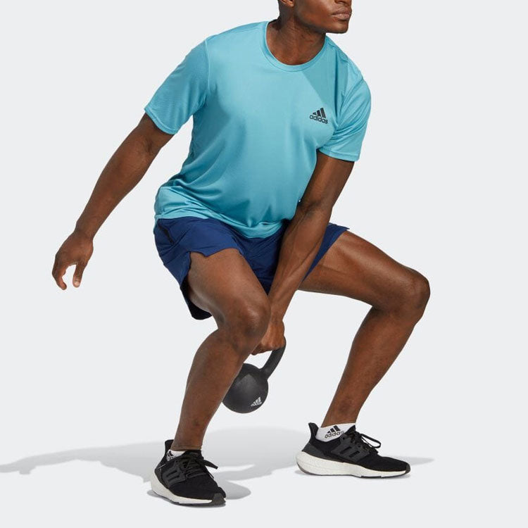adidas AEROREADY Designed for Movement Training Tee 'Blue' IC7270