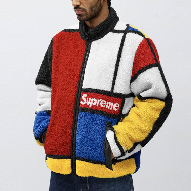 Supreme Reversible Colorblocked Fleece Jacket 'Multi-Color' SUP-FW20-199
