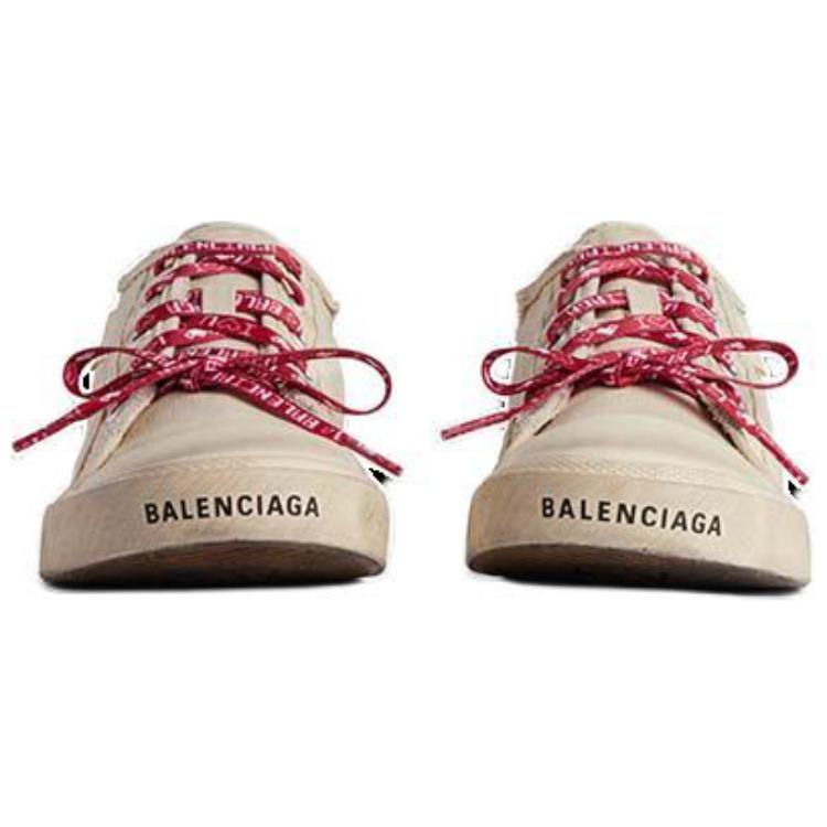 (WMNS) Balenciaga Paris Mules 'White Destroyed Cotton and White Rubber' 693952W3PA59060