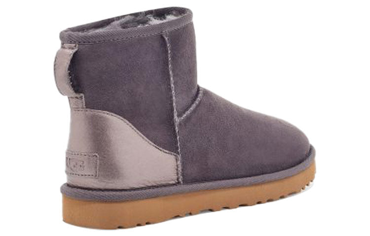 (WMNS) UGG Classic Mini II Metallic Short Boots 2.0 Purple Gray 1112531-NHT