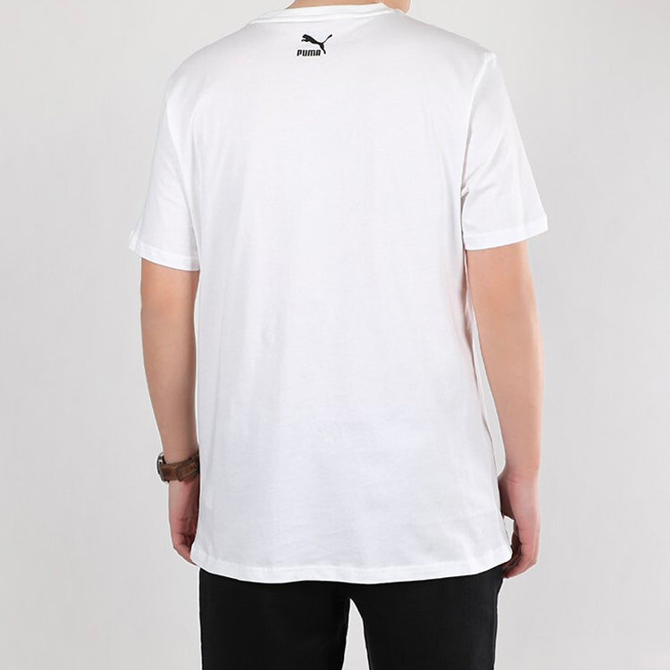 PUMA Sports Gym Round Neck Short Sleeve White 598627-02