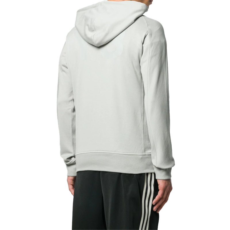 Men's Y-3 Back Logo Solid Color Athleisure Casual Sports Gray FJ0355