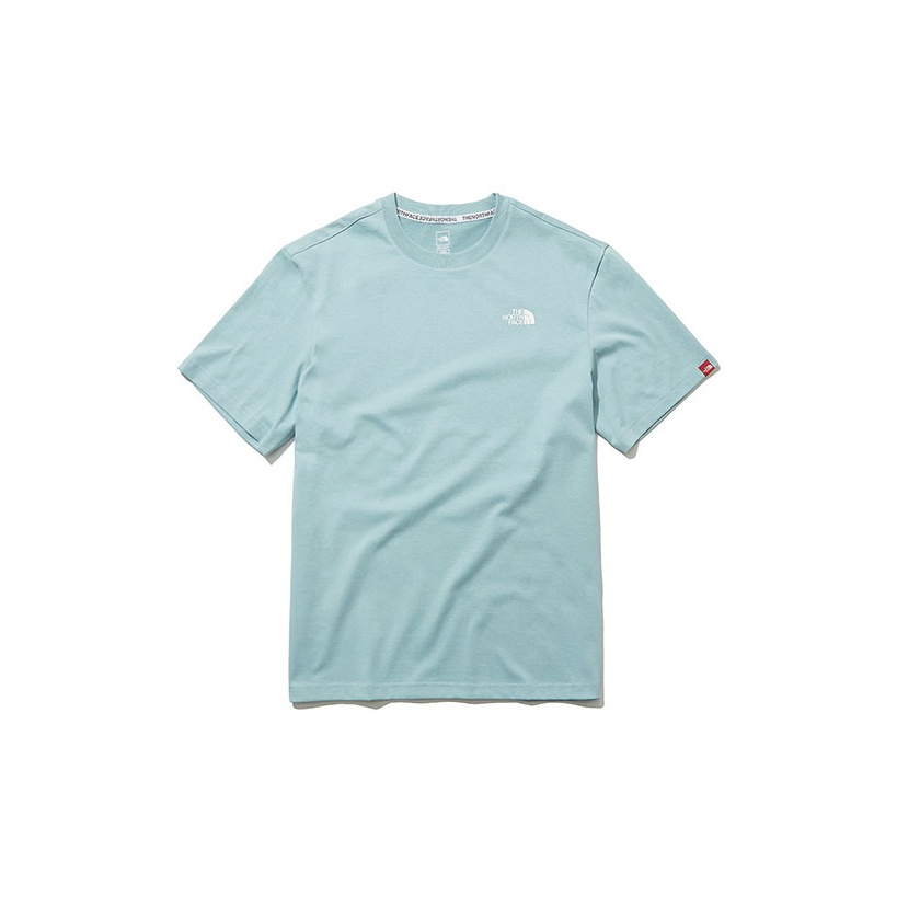 THE NORTH FACE mountaineering Subject Logo Printing Short Sleeve Unisex Mint Green NT7UL07B