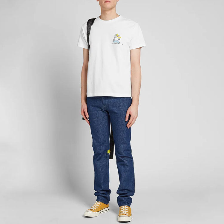 Off-White The Simpsons Printing Short Sleeve White OMAA036S191850360188
