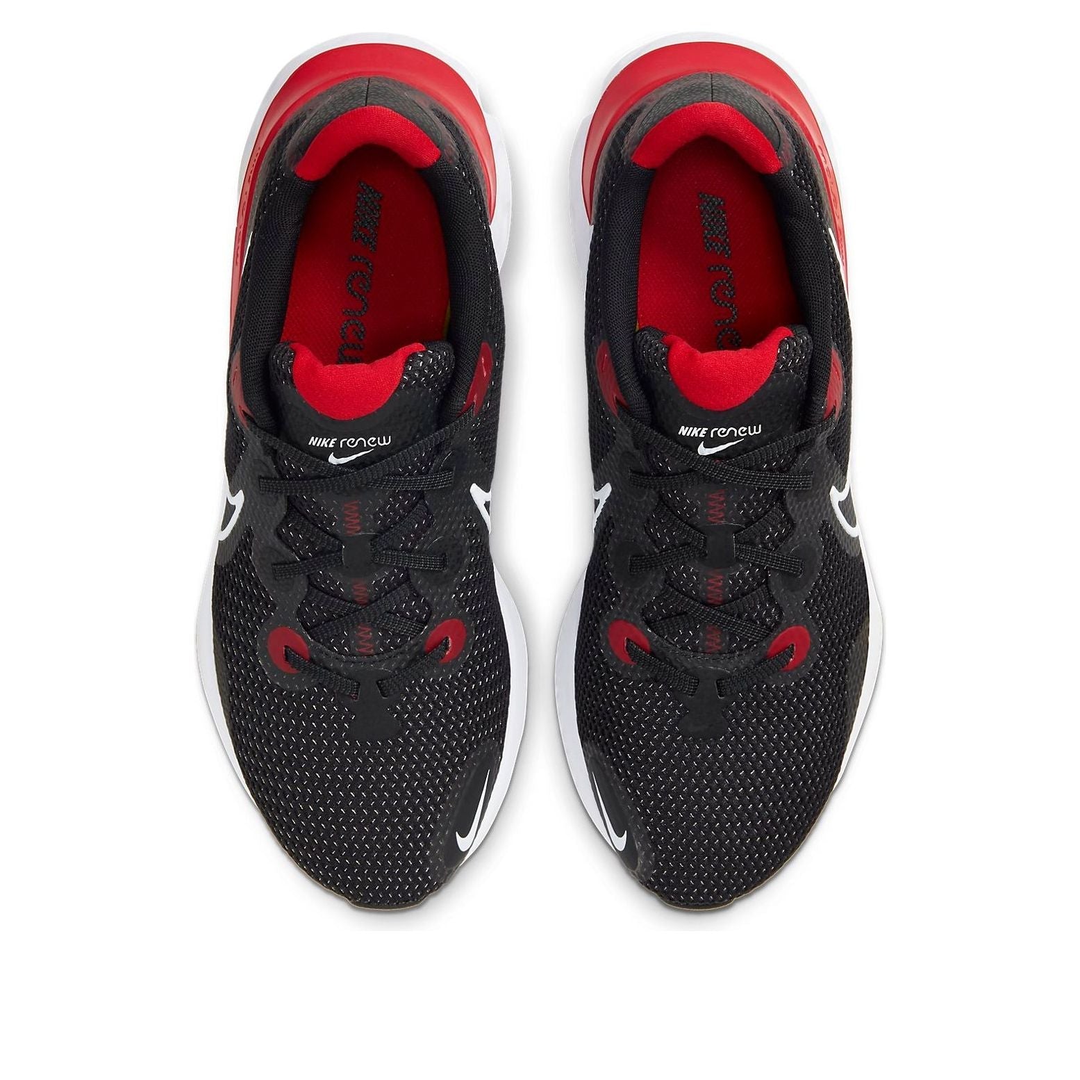 Nike Renew Run 4E Wide 'Black University Red' CW7437-005