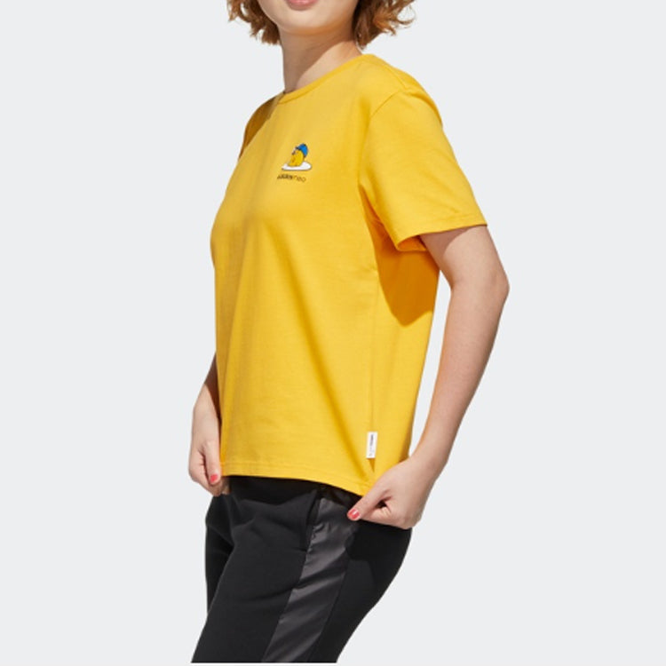 (WMNS) adidas neo GDTM BF TEE Yellow Crossover Sports Short Sleeve Yellow GP5901