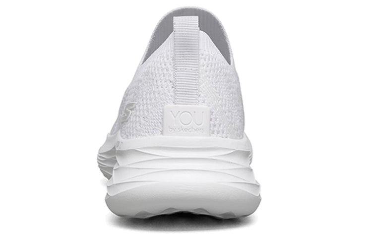 (WMNS) Skechers You Wave Slip-on Shoes White 132005-WHT