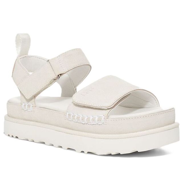(WMNS) UGG Goldenstar Flatform Sandal 'White' 1117954-WHT