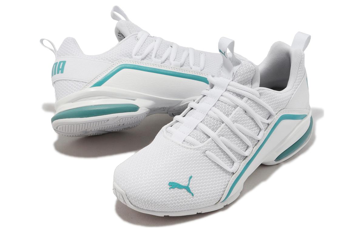 (WMNS) PUMA Axelion Metallic 'White Porcelain' 376023-06