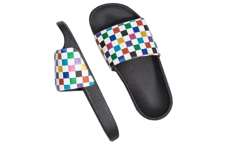 Vans Glitter Rainbow Slide-On Slipper Black VN0004LGXXW
