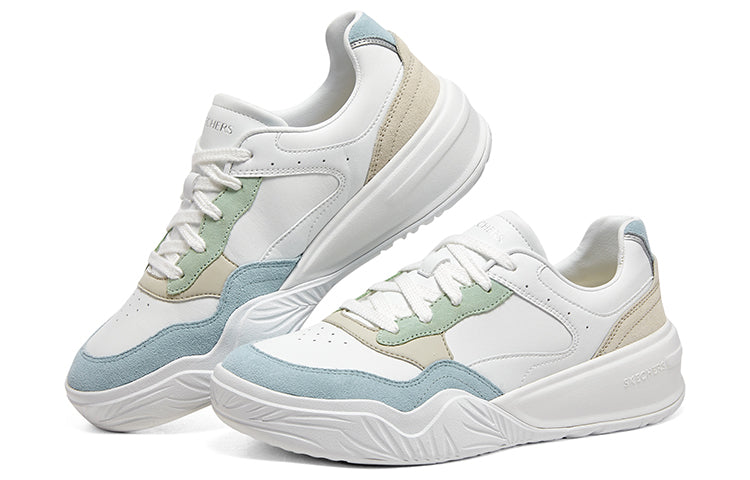 (WMNS) Skechers Denali Shoes 'White Blue' 185022-WMLT