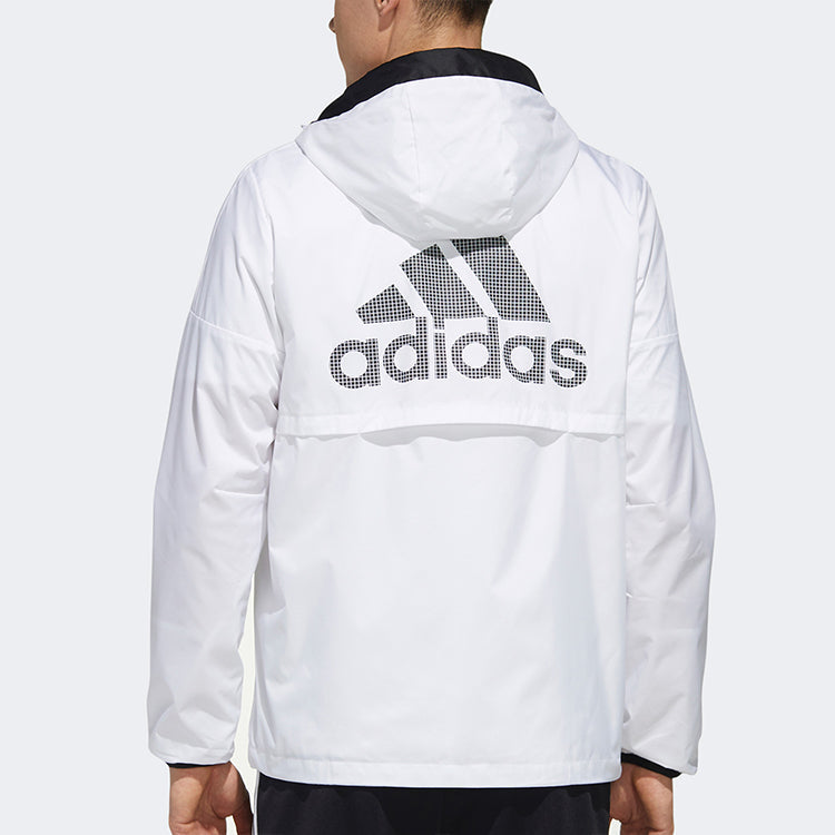 adidas Mh Wb Clean Athleisure Casual Sports Jacket White GF3976