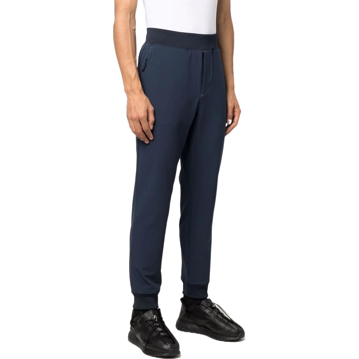 Men's adidas Solid Color Side Logo Casual Pants/Trousers Navy Blue H56670
