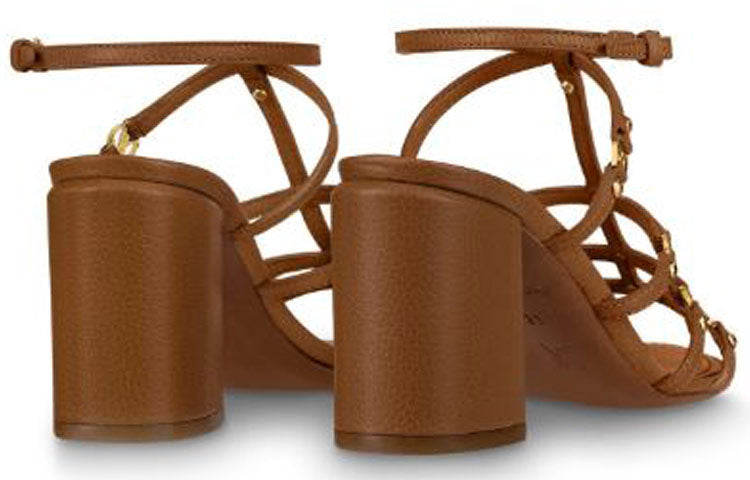 (WMNS) LOUIS VUITTON LV Roma Cowhide Sandals Brown 1A869R