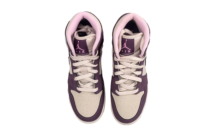 (GS) Air Jordan 1 Retro Mid 'Pro Purple' 555112-500